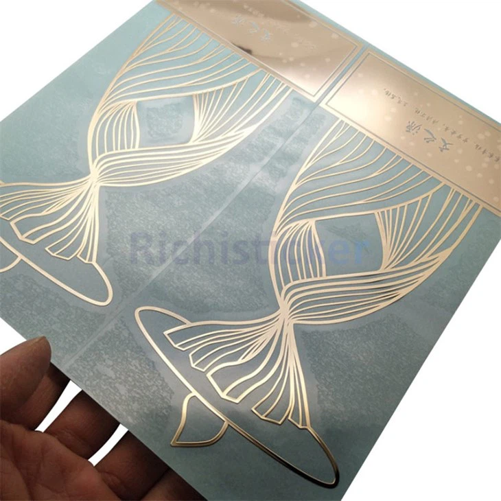 Sticer trosglwyddo logo nicel electroformed